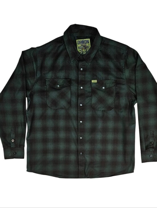 DIXXON Other - DIXXON Men's 2XL "Absinthe" Forest Green Plaid Button-Up Flannel